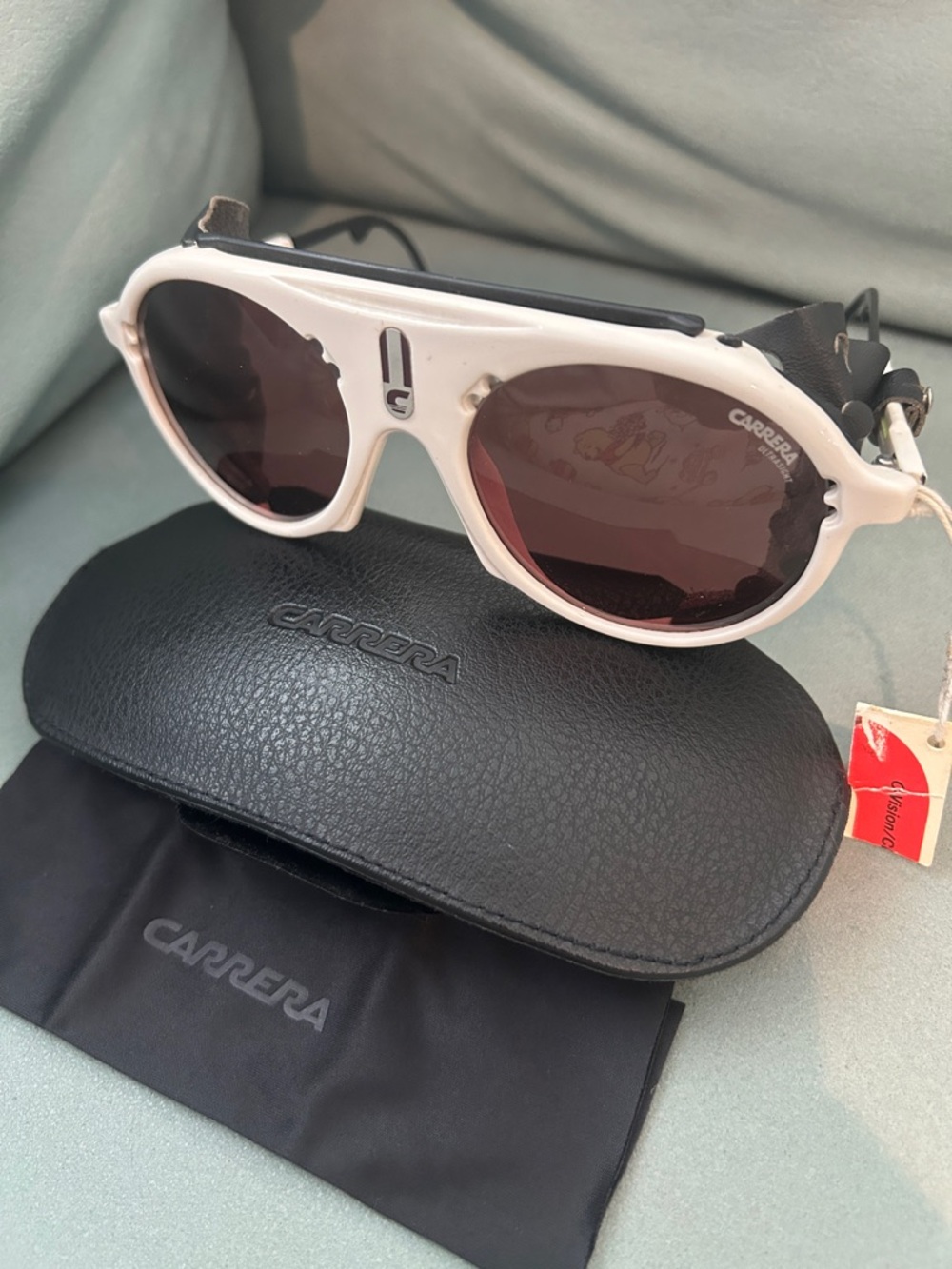 Carrera Aviator Luxury Vintage 1980s 5436 Ski Sunglasses. Full inclusion w/case
